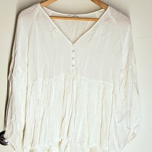 White Boho top